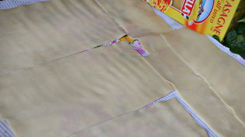 лазанья из индейки со шпинатом и соусом из тыквы