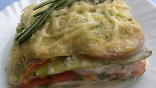 Лазанья из кабачков с фаршем