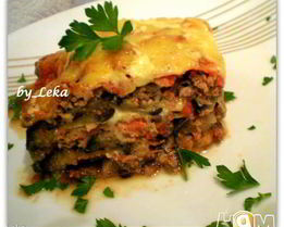 Лазанья с баклажанами