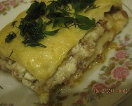 Лазанья с баклажаном