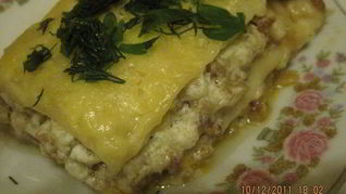 Лазанья с баклажаном