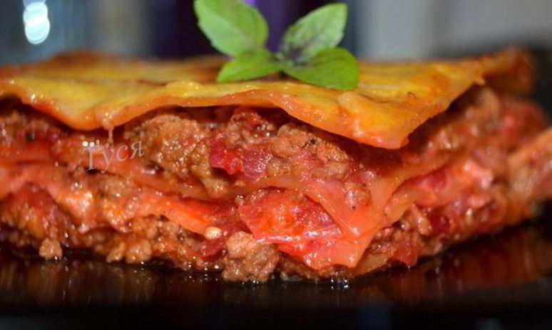 Рецепт лазаний с гламурным соусом