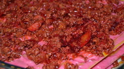 лазанья с гламурным соусом