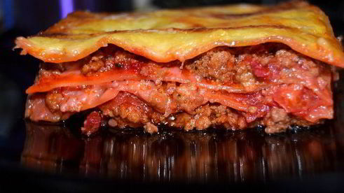 лазанья с гламурным соусом