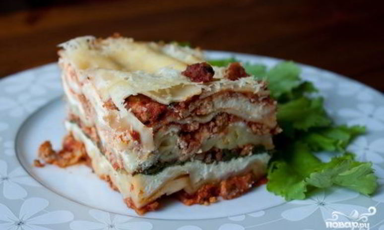 Рецепт лазаний с индейкой