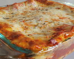 Лазанья с курицей и грибами