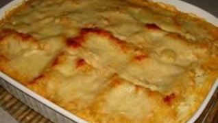 Лазанья с лососем