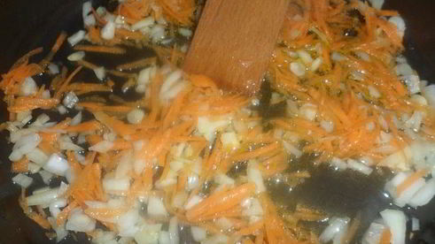 лазанья с мясным фаршем и овощами