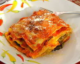 Лазанья с овощами-гриль