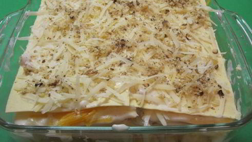 лазанья с тыквой