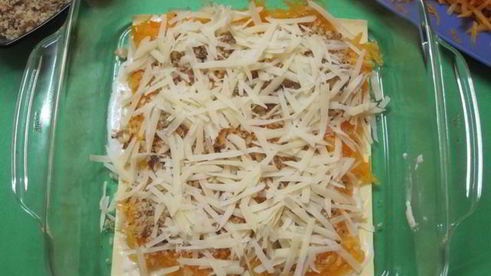 лазанья с тыквой