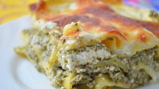 Лазанья со шпинатом