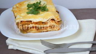 Лазанья творожно-овощная