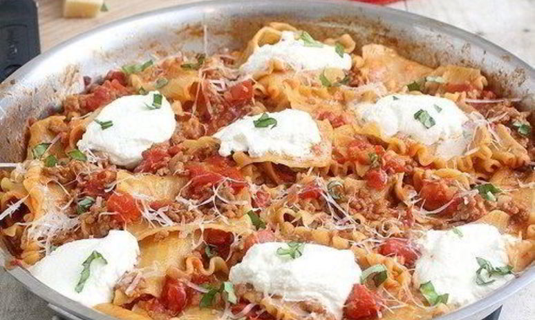 Рецепт лазаний в сковороде