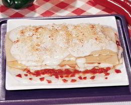 Легкая лазанья с колбасой