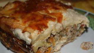 Мясная лазанья