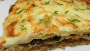 Простая лазанья с фаршем