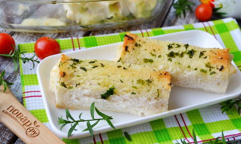 Рецепт рулета лазанья в чесночном хлебе