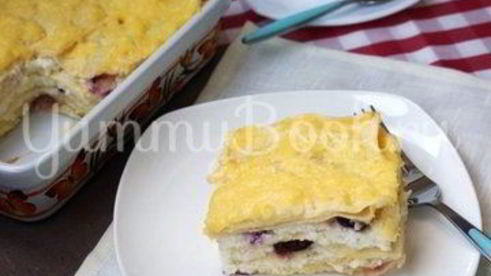 сладкая лазанья с творогом