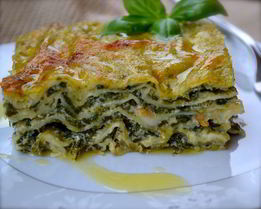 Зеленая лазанья