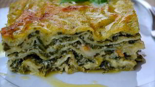 Зеленая лазанья