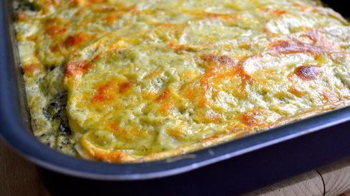 зеленая лазанья