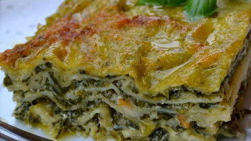 зеленая лазанья