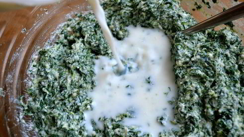 зеленая лазанья