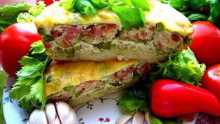 Каннелони из порея под сыром