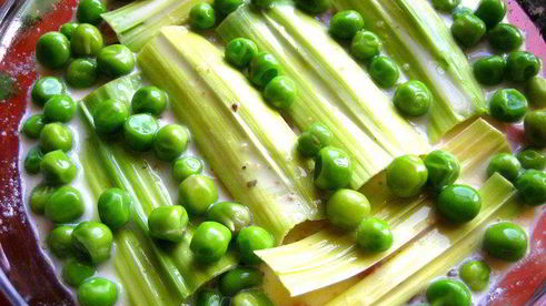 каннелони из порея под сыром