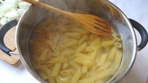 макароны с кабачками