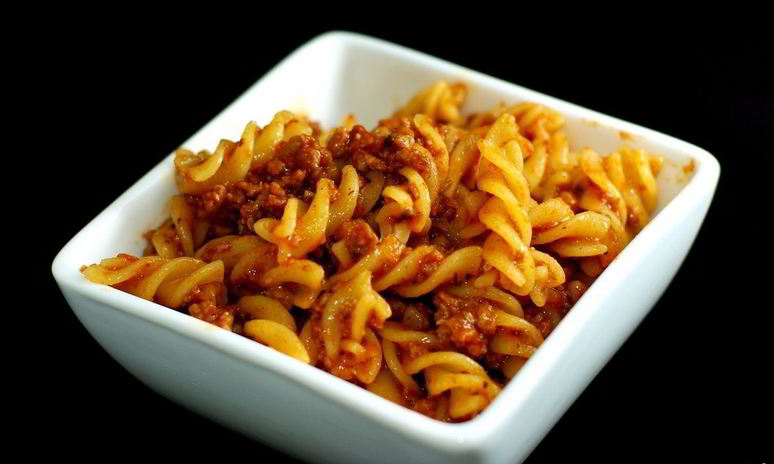 Рецепт макарон с мясом