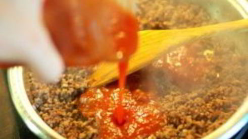 макароны с мясом