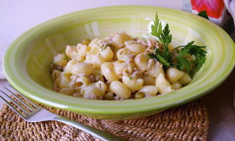 Рецепт макарон с тунцовым соусом