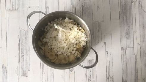 макароны с творогом