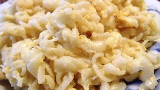 Макароны с яйцом