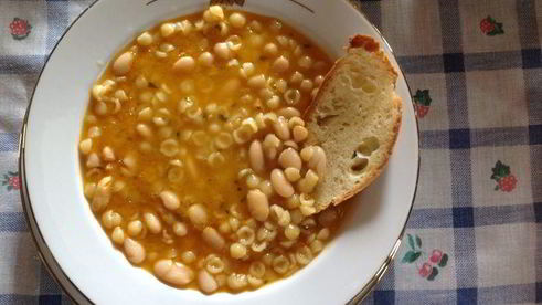 паста с фасолью