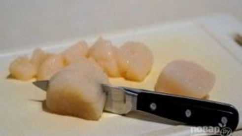 паста с гребешками