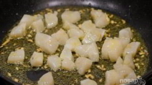 паста с гребешками