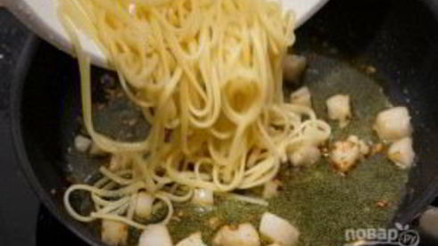 паста с гребешками