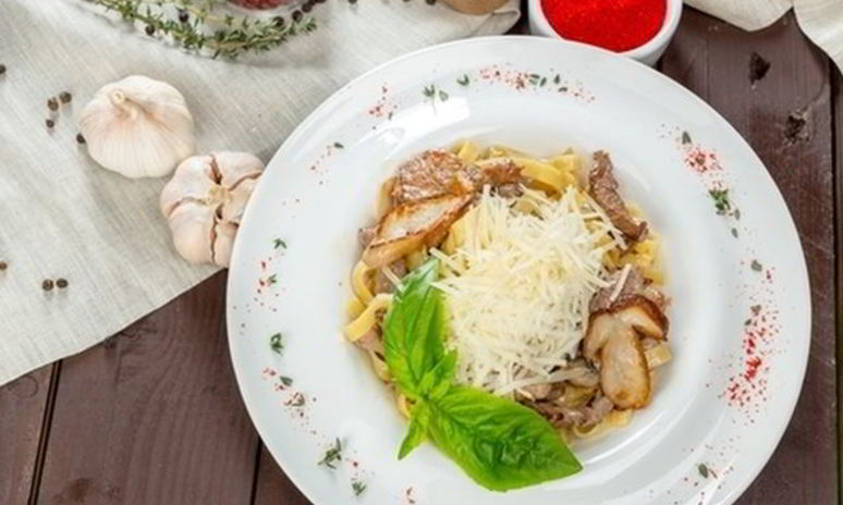 Рецепт пасты с курицей и грибами