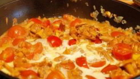 паста с лисичками в сливочном соусе