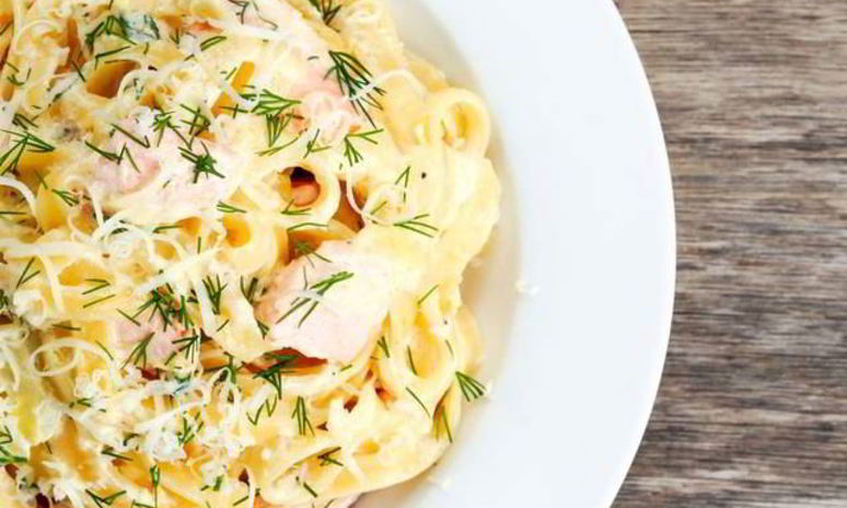 Рецепт пасты с лососем в сливочном соусе