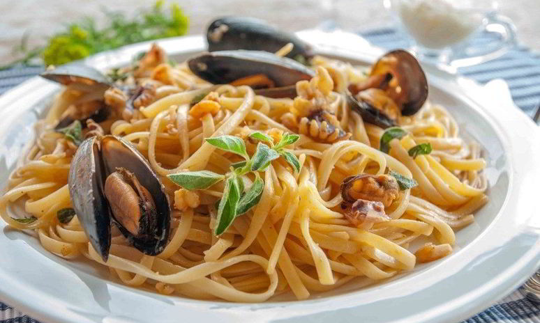 Рецепт пасты с морепродуктами