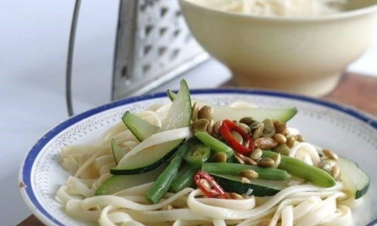 Рецепт пасты с цукини и стручковой фасолью