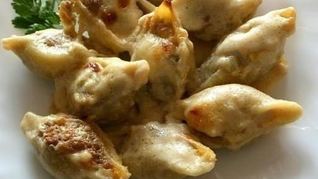 Ракушки фаршированные с рикоттой и твердым сыром