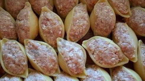 ракушки фаршированные с рикоттой и твердым сыром