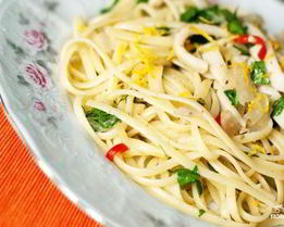 Спагетти с кальмарами