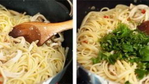 спагетти с кальмарами