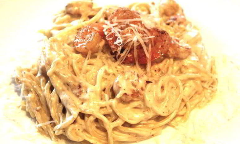 Рецепт спагетти с креветками в сливочном соусе